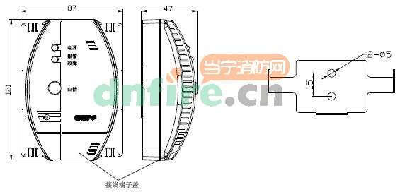 GST-BT002F独立式可燃气体探测器结构特征