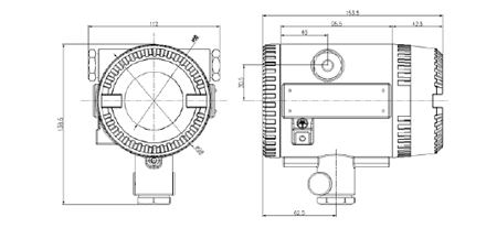 SL-D623红外火焰探测器外形及
安装尺寸图
