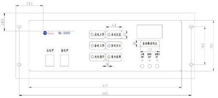 M5000柜式控制器电源前面板图