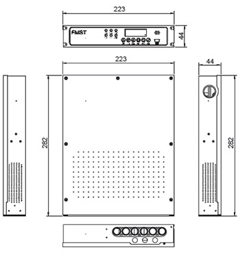 FMST-FXR061吸气式感烟火灾探测器
尺寸图