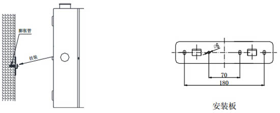 JTY-BK721空气采样烟雾探测器安装示意图