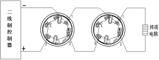 SH-BK2D-S点型光电感烟火灾探测器底座端子接线图
