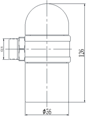 J-SG-BK8010Ex隔爆型声光报警器外形尺寸图