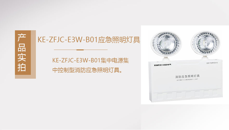 KE-ZFJC-E3W-B01集中电源集中控制型消防应急照明灯具实拍图