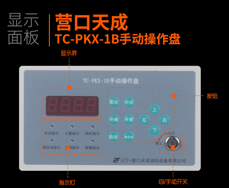 TC-PKX-1B手动操作盘显示面板