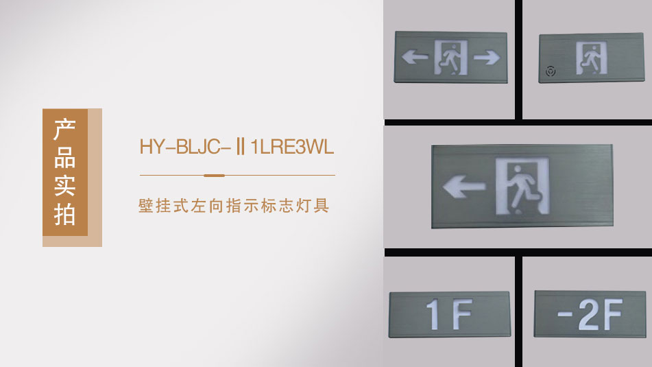 HY-BLJC-Ⅱ1LRE3WL壁挂式左向指示标志灯具实拍图