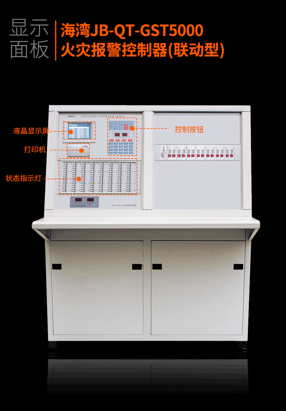 JB-QT-GST5000火灾报警控制器(联动型)显示面板