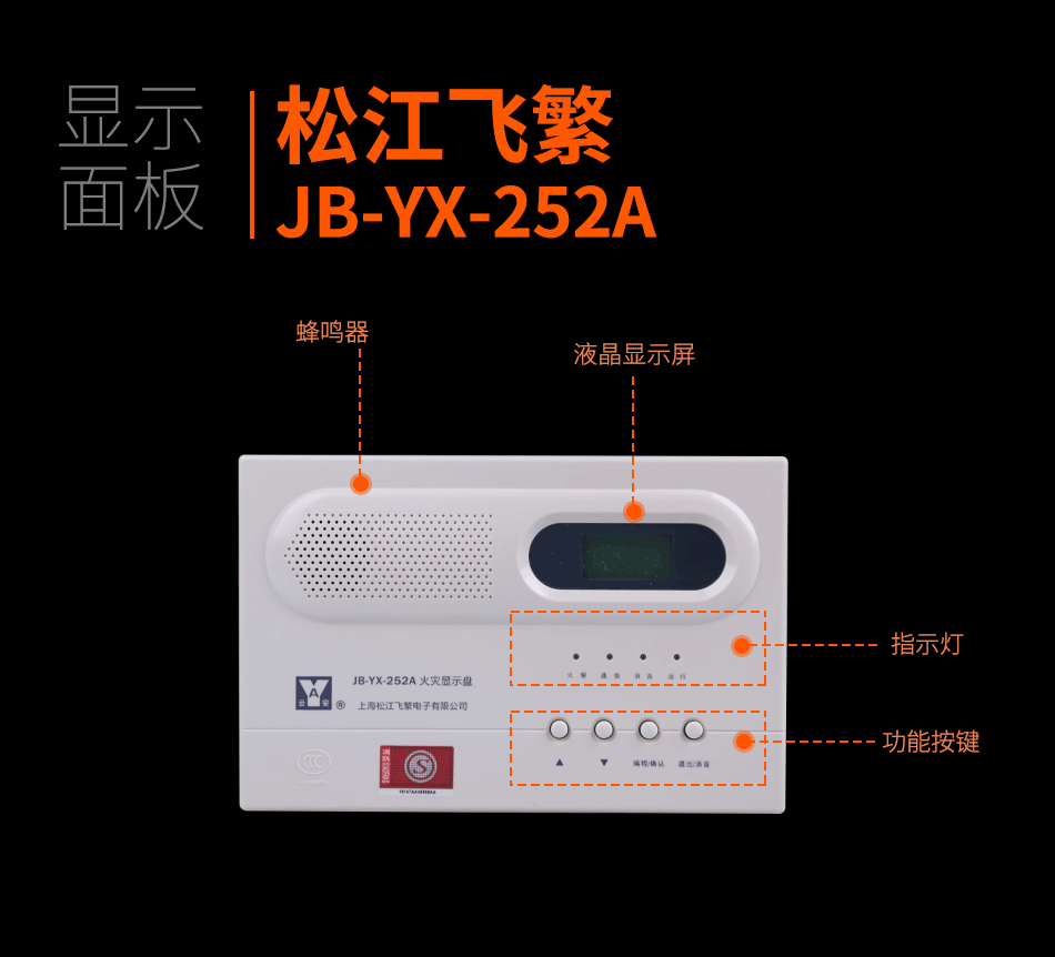 JB-YX-252A火灾显示盘显示面板