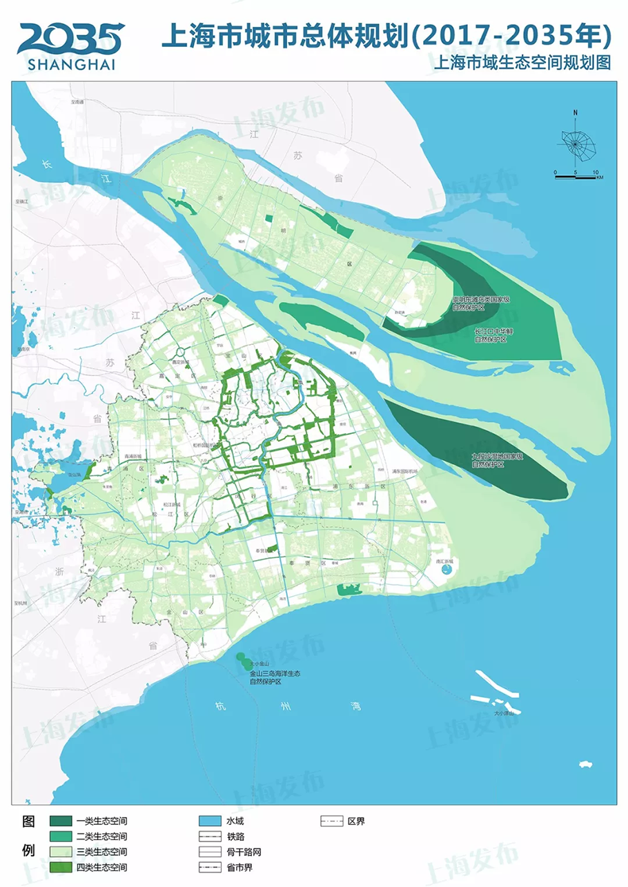 上海市域生态空间规划图