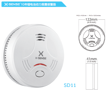 SD11独立式烟雾报警器尺寸