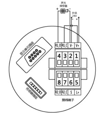 HS102防爆型小声光报警器接线端子图