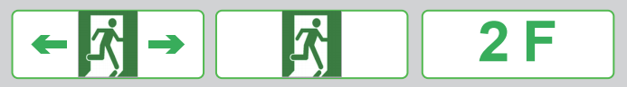 应急照明疏散标志指示灯-超薄拉丝铝面板类型
