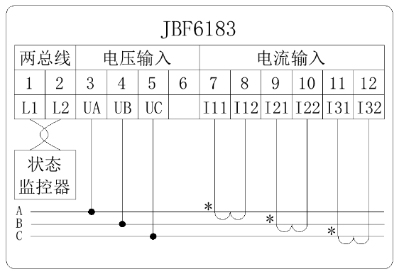 JBF6183三相三线电压/电流信号传感器安装与布线