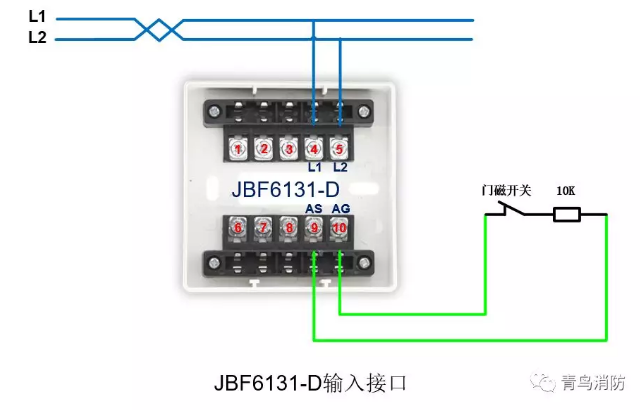 JBF6131-D输入接口模块接线图