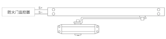 J-SCM64型电动闭门器接线示意图