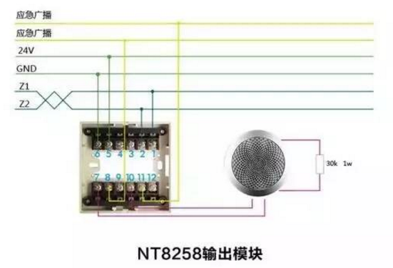 NT8258输出模块接线图
