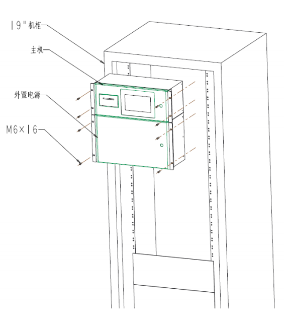JB-BD-XSS602总线式气体控制器机柜安装方式