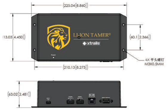Li-ion Tamer锂电池安全监测系统控制器外观尺寸
