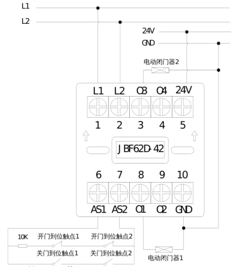 JBF62D-42输入/输出接口模块接线图