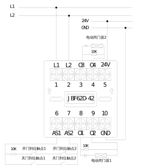 JBF62D-42输入/输出接口模块接线图