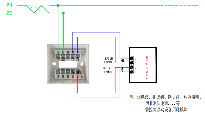 JKM-YKS5210输入/输出模块脉冲启动方式接线图