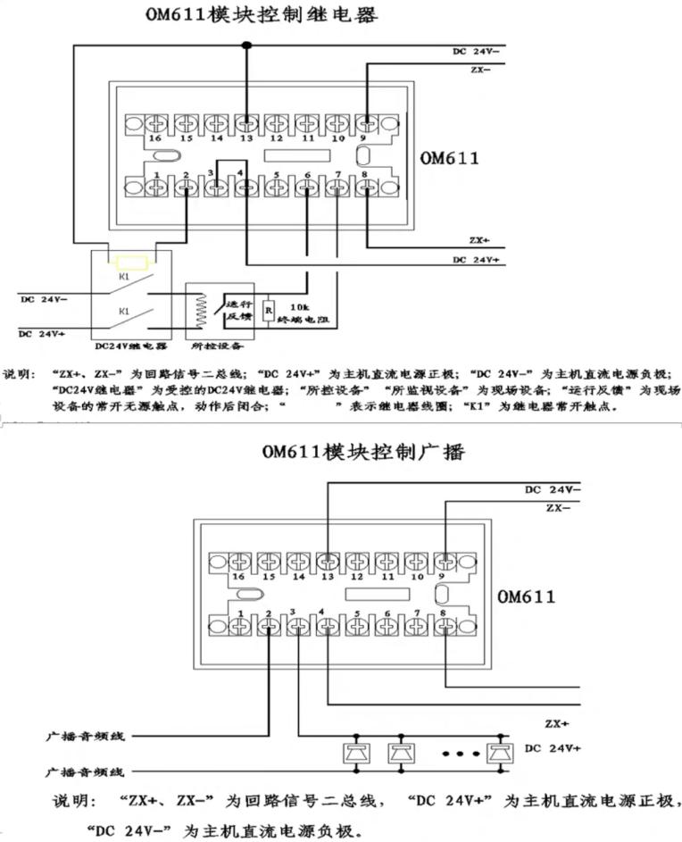 OM611输入/输出模块接线图