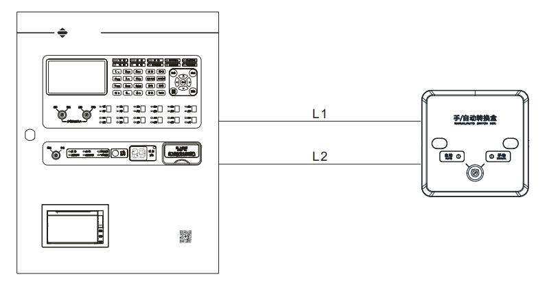 ECP-MA-01型手/自动转换盒接线图