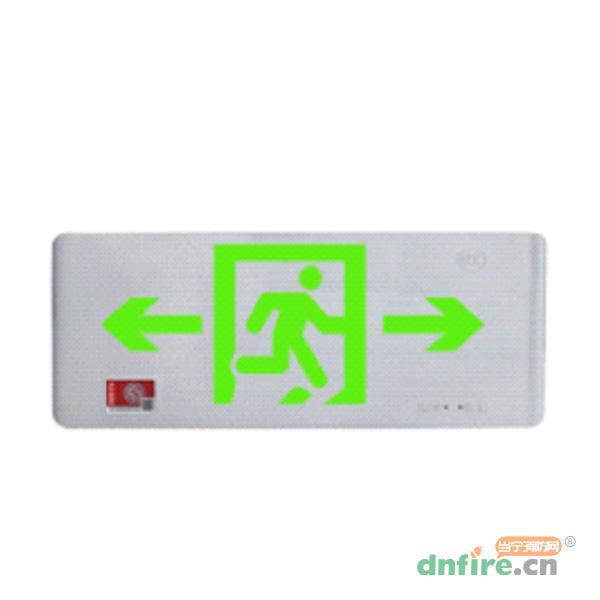 N-BLJC-1LROXEⅡ0.25WZGM集电集控单面中型银色新型拉丝面板弧形标志灯N83032-A,拿斯特,消防应急疏散指示灯
