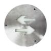 XM-BLJC-1LREⅠ0.5W-3DBX集中电源集中控制型消防应急标志灯具（双向 不锈钢250mm）,,