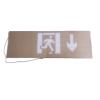 KW-BLZC-1XEⅡ0.3W-906HSA不锈钢面板标志灯具（双面后向）,中科知创,消防应急疏散指示灯