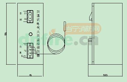 GST-DH9501-TA测温式电气火灾监控探测器