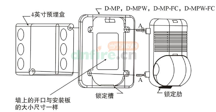 P900火灾声光警报器安装图