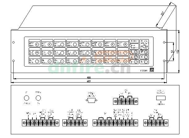 GB4524B总线广播区域控制盘