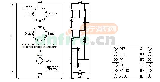 外形结构尺寸及端子图