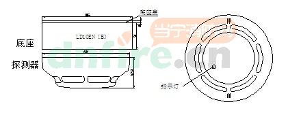 JTY-GM-LD3000EN（B）结构与安装尺寸图