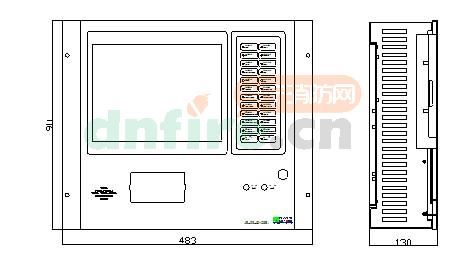 JB-QG-LD128EⅡ外形与结构尺寸图