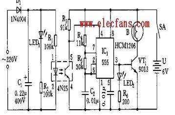 声光报警器电路图