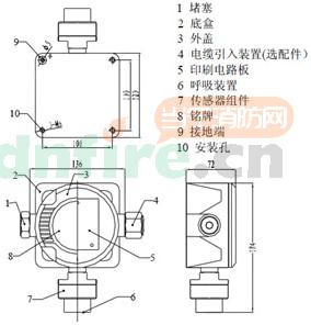 JTQ-AEC2232点型可燃气体探测器