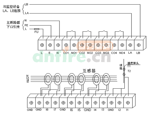 JBF-EF-BD/RT(RT8)总线式电气火灾监控探测器