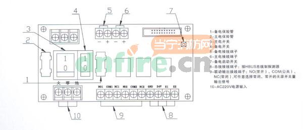 XE3020电气火灾监控设备接线方法