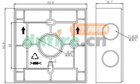 B-9110手动火灾报警按钮后备盒