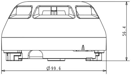 FDO181点型光电感烟火灾探测器的外形尺寸