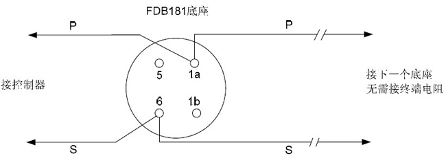 FDO181感烟火灾探测器的接线图