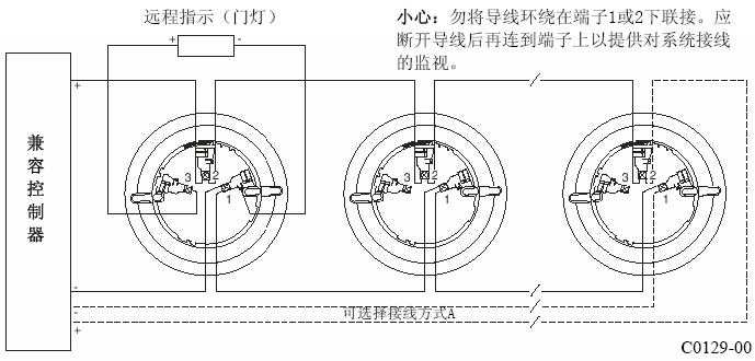 连接好探测器底座上的所有接线