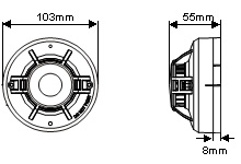 JTW-ZCD-805探测器外形示意图