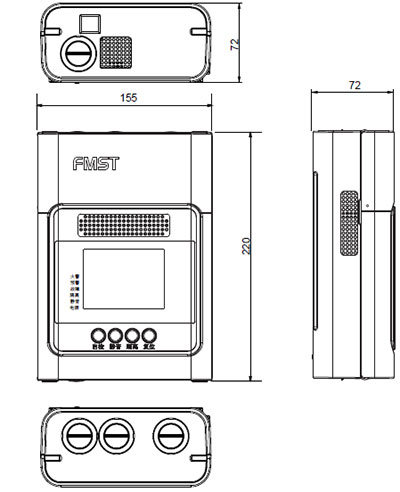 FMST-FXS-22B吸气式感烟火灾探测器尺寸图