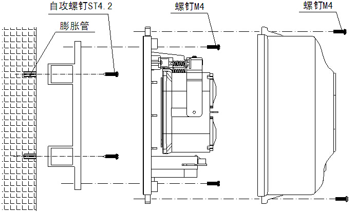 JTY-HS-BK801线型光束感烟火灾探测器安装图