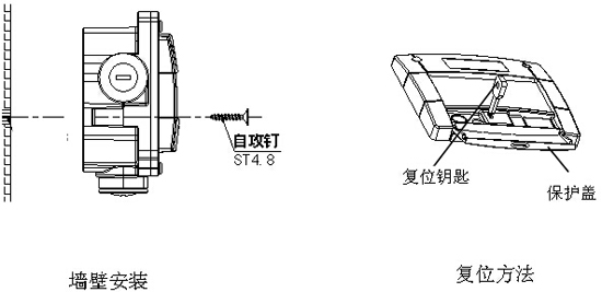 BK8400Ex-H消火栓按钮安装示意图