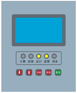 XSP-BK8500火灾显示盘面板布局图