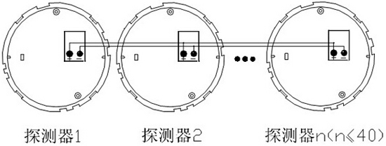 多个探测器互联接线端子图